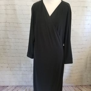 Remade full wrap dress black size 3x